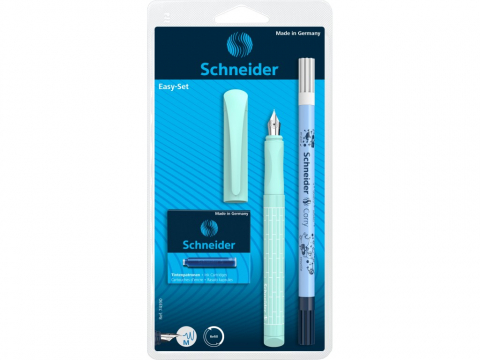 Stilouri - Set Stilou Schneider Easy Corry, pic si 6 rezerve cerneala,verde