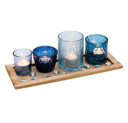 Decoratiuni - Set suport lumanari decorativ