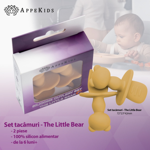 Set Tacamuri din silicon, AppeKids, The Little Bear - Honey [1]