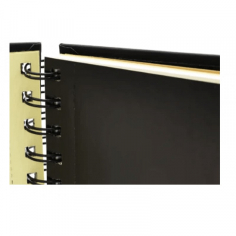 Sketchbook UNI Posca 1, A5, 96pag, cu spira, 3 tipuri de hartie (negru / alb / kraft) 100g/m2 [2]
