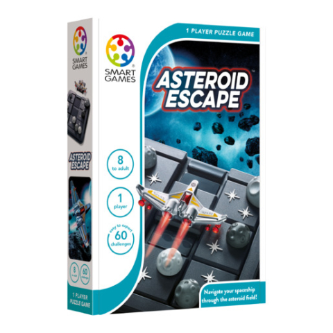 Jocuri si Jucarii Educative - Smart Games – Asteroid Escape, joc de logică cu 60 de provocări, 8+ ani