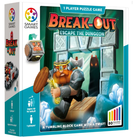 Jocuri si Jucarii Educative - Smart Games – Break-Out, joc de logică cu 80 de provocări, 8+ ani