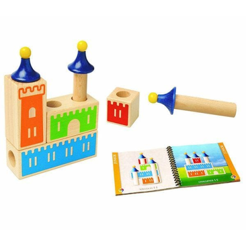 Smart Games – Castle Logix, joc de logică cu 48 de provocări, 3+ ani [1]