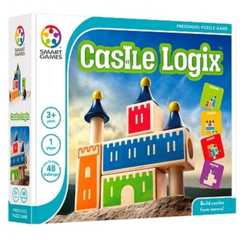 Jocuri de logica - Smart Games – Castle Logix, joc de logică cu 48 de provocări, 3+ ani