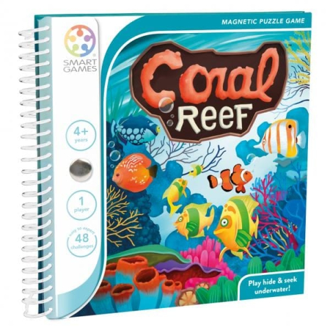 Jucarii - Smart Games – Coral Reef, joc de logică magnetic cu 48 de provocări, 4+ ani
