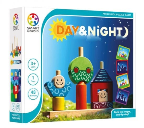 Jocuri de logica - Smart Games – Day & Night, joc de logică cu 48 de provocări, 2+ ani