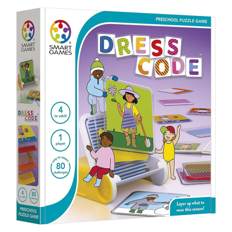 Jocuri si Jucarii Educative - Smart Games – Dress Code, joc de logică cu 80 de provocări, 4+ ani