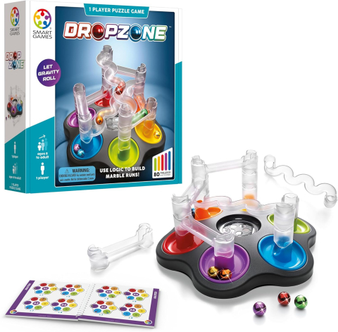Smart Games – Dropzone, joc de logică cu 80 de provocări, 8+ ani [1]