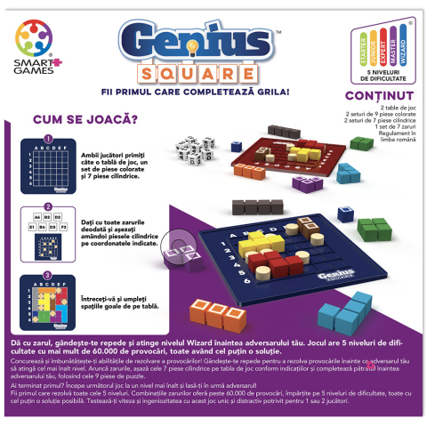 Genius Square, joc de logică și strategie, ediție în limba română, 6+ ani Smart Games [3]