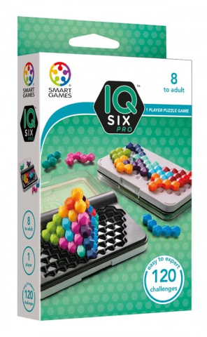 Jocuri si articole copii - Smart Games – IQ Six Pro, joc de logică cu 120 de provocări, 8+ ani