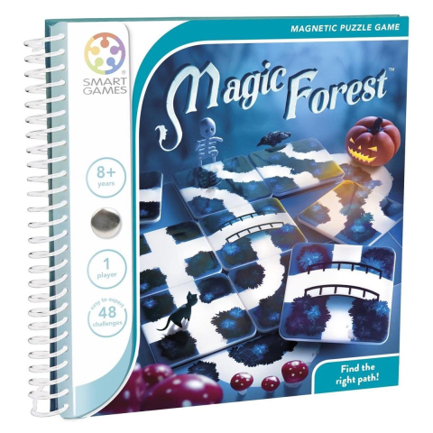 Jocuri si articole copii - Magic Forest, joc de logică magnetic cu 48 de provocări, 8+ ani Smart Games