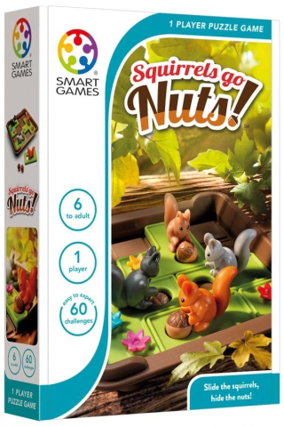 Jocuri si articole copii - Squirrels Go Nuts!, joc de logică cu 60 de provocări, 6+ ani Smart Games