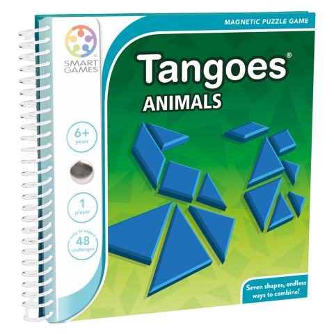 Jocuri si Jucarii Educative - Smart Games – Tangoes Animals, joc de logică cu 48 de provocări, 6+ ani