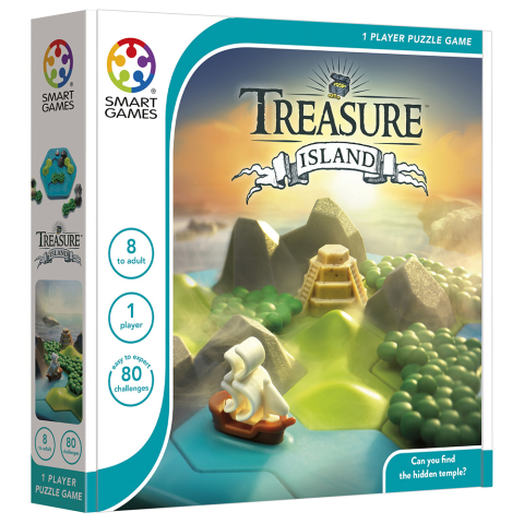 Jocuri si Jucarii Educative - Smart Games – Treasure Island, joc de logică cu 80 de provocări, 8+ ani