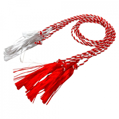 Panglici si snururi decorative - Snur martisor fir rasucit lungime 45 cm, grosime 0.5mm (mediu),100 bucati/set
