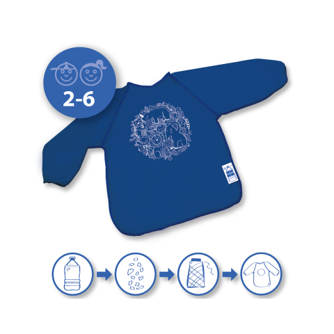 Șorț pentru pictură copii ECO din material reciclat R-PET (2–6 ani) [1]