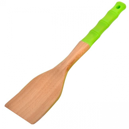 Articole Bucatarie - Spatula pentru gatit din lemn cu maner din silicon