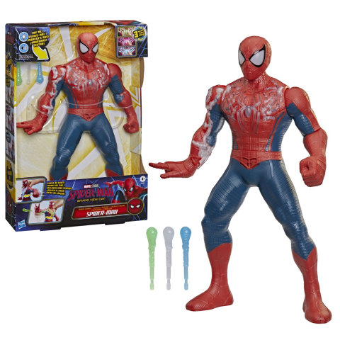 SPIDER MAN SET INCARCARE DE PUTERE CU FIGURINA SPIDER MAN SI ACCESORII 36.5CM [7]