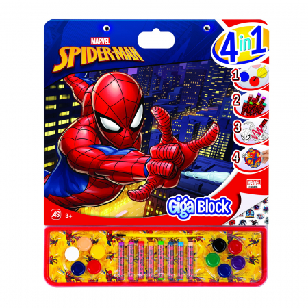 Seturi pictura si desen - Set Desen Spiderman Giga Block 4 în 1