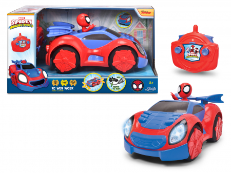 Masinute si vehicule cu telecomanda - Spidey Prietenii Extraordinari Masinuta Cu Telecomanda Web Racer Scara 1:18