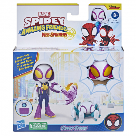 Figurine cu eroi si personaje - Spidey Set Figurină Ghost Spider 10cm și Accesorii 