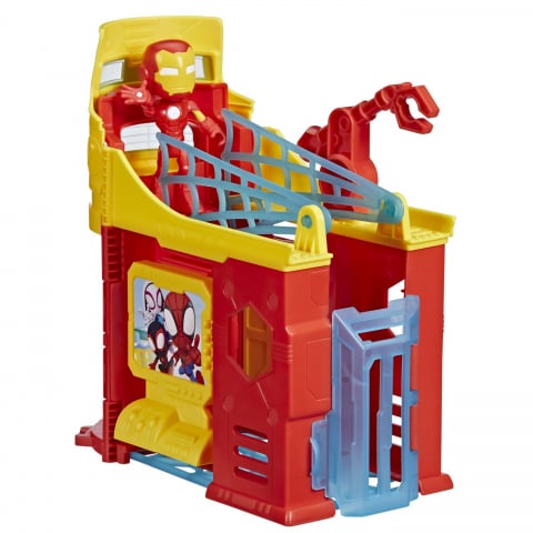 SPIDEY SI PRIETENII EXTRAORDINARI SCENA DE JOACA TURNUL LUI IRON MAN  SI FIGURINA IRON MAN 10CM [5]