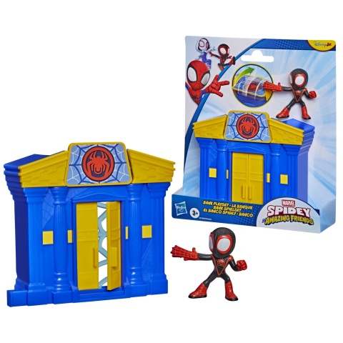 SPIDEY SI PRIETENII LUI UIMITORI MARVEL MINI SET BANCA CU FIGURINA SI ACCESORII [4]