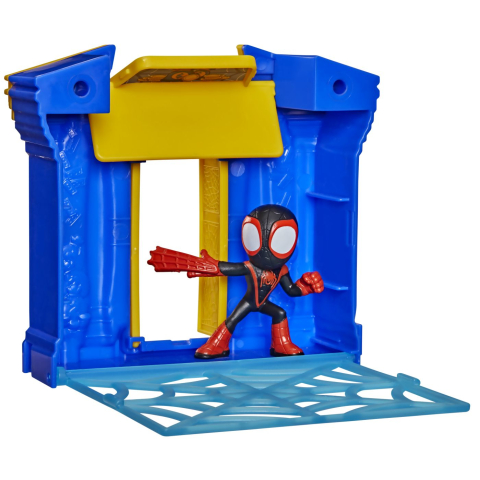 SPIDEY SI PRIETENII LUI UIMITORI MARVEL MINI SET BANCA CU FIGURINA SI ACCESORII [1]