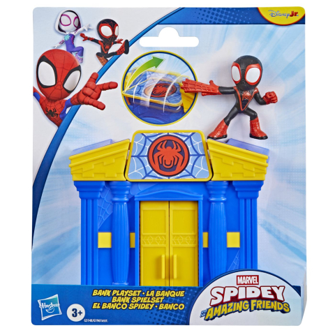 Jocuri si articole copii - SPIDEY SI PRIETENII LUI UIMITORI MARVEL MINI SET BANCA CU FIGURINA SI ACCESORII