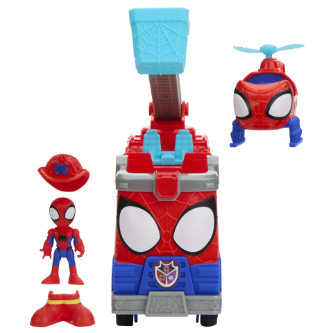 SPIDEY SI PRIETENII LUI UIMITORI MARVEL RESCUE WEBS SET CAMION DE POMPIERI CU FIGURINE SI ACCESORII [7]