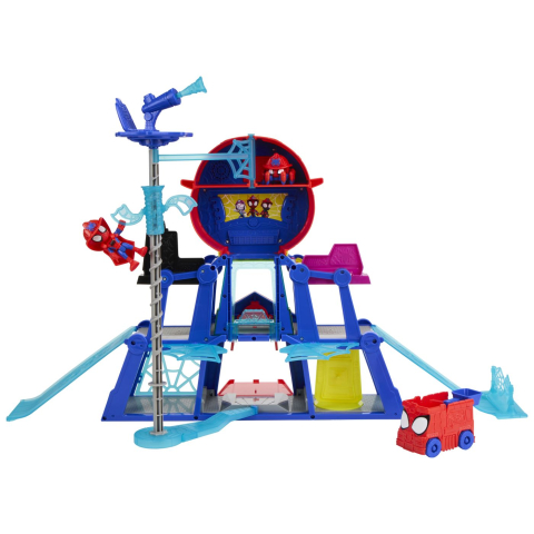 SPIDEY SI PRIETENII LUI UIMITORI MARVEL RESCUE WEBS SET DE JOACA WEBQUARTERS CU LUMINI SI SUNETE [1]