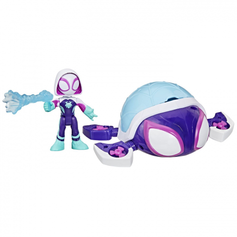 SPIDEY SI PRIETENII LUI UIMITORI MARVEL SET FIGURINA 7.6CM SI SUBMARINUL TESTOASA FANTOMA [1]