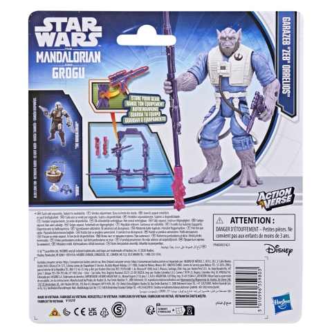 STAR WARS MANDALORIAN SI GROGU ACTION VERSE SET FIGURINA GARAZEB ZEB ORRELIOS SI ACCESORII [9]