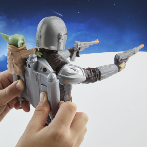 STAR WARS MANDALORIAN SI GROGU SET VANATORUL DE RECOMPENSE FIGURINA CU SUNETE [7]