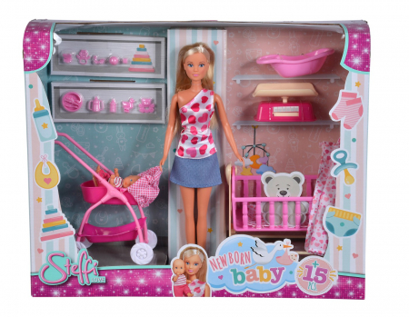 Papusi & accesorii - Steffi Love Papusa Steffi cu Bebeluș 