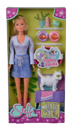 Papusi & accesorii - Steffi Love Papusa Steffi Iubitoare de Pisici 