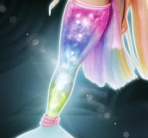 STEFFI LOVE PAPUSA STEFFI SIRENA MAGICA CURCUBEU CU COADA LUMINOASA 39CM [2]
