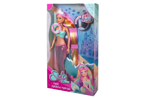 Papusi & accesorii - STEFFI LOVE PAPUSA STEFFI SIRENA MAGICA CURCUBEU CU COADA LUMINOASA 39CM