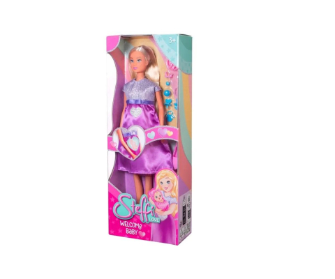 Papusi & accesorii - STEFFI LOVE SET PAPUSA STEFFI INSARCINATA CU ACCESORII