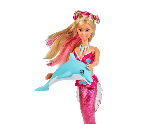 STEFFI LOVE SIRENA CU COADA FLEXIBILA SI DELFIN 29CM [2]