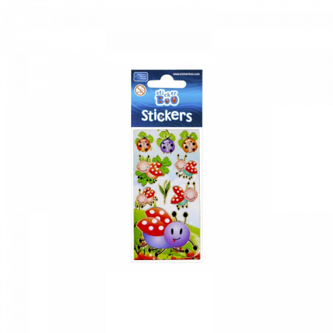 Produse art & craft-Lucru manual - Sticker buburuze pentru copii,dimensiuni diferite,7-8 bucati/set