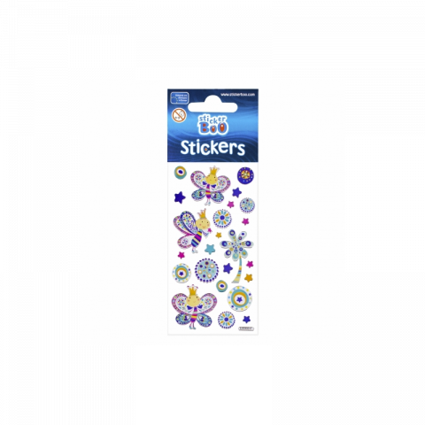 Sticker fluturi colorati pentru copii,dimensiuni diferite,11-13 bucati/set [1]