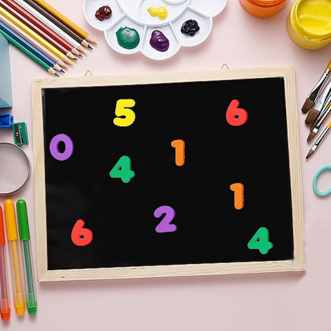 Stickere autoadezive cifre colorate,hartie gumata,60 bucati/set [1]