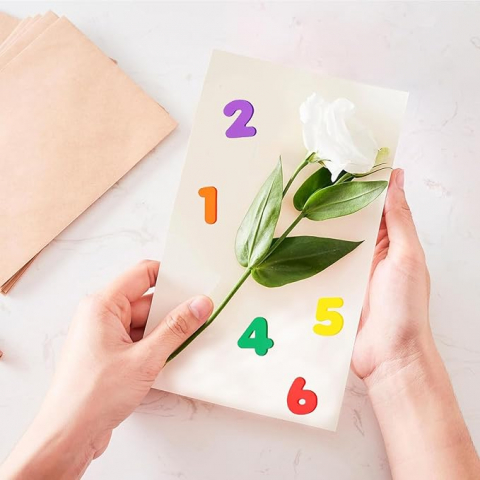 Stickere autoadezive cifre colorate,hartie gumata,60 bucati/set [2]