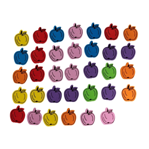 Abtibilduri,Autocolante si Stickere - Stickere din hartie gumata pentru activitati craft, mar,diverse culori,8 grame