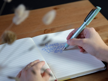 Stilou caligrafie Schneider Callissima, grosime scriere 1.5 mm, verde menta [4]