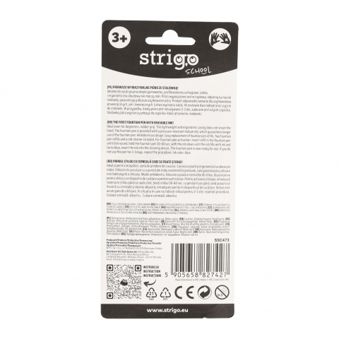 Stilou cu cerneala care se sterge+dispozitiv de curatare penita +2 rezerve cerneala,cosmos [4]