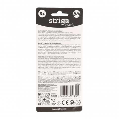 Stilou cu cerneala care se sterge+dispozitiv de curatare penita +2 rezerve cerneala, Retro [4]