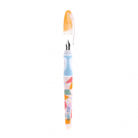 Stilou cu cerneala care se sterge+dispozitiv de curatare penita +2 rezerve cerneala, Retro [5]