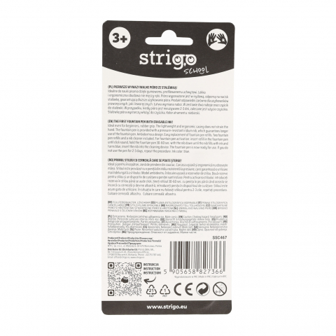Stilou cu cerneala care se sterge+dispozitiv de curatare penita +2 rezerve cerneala, Waves [5]
